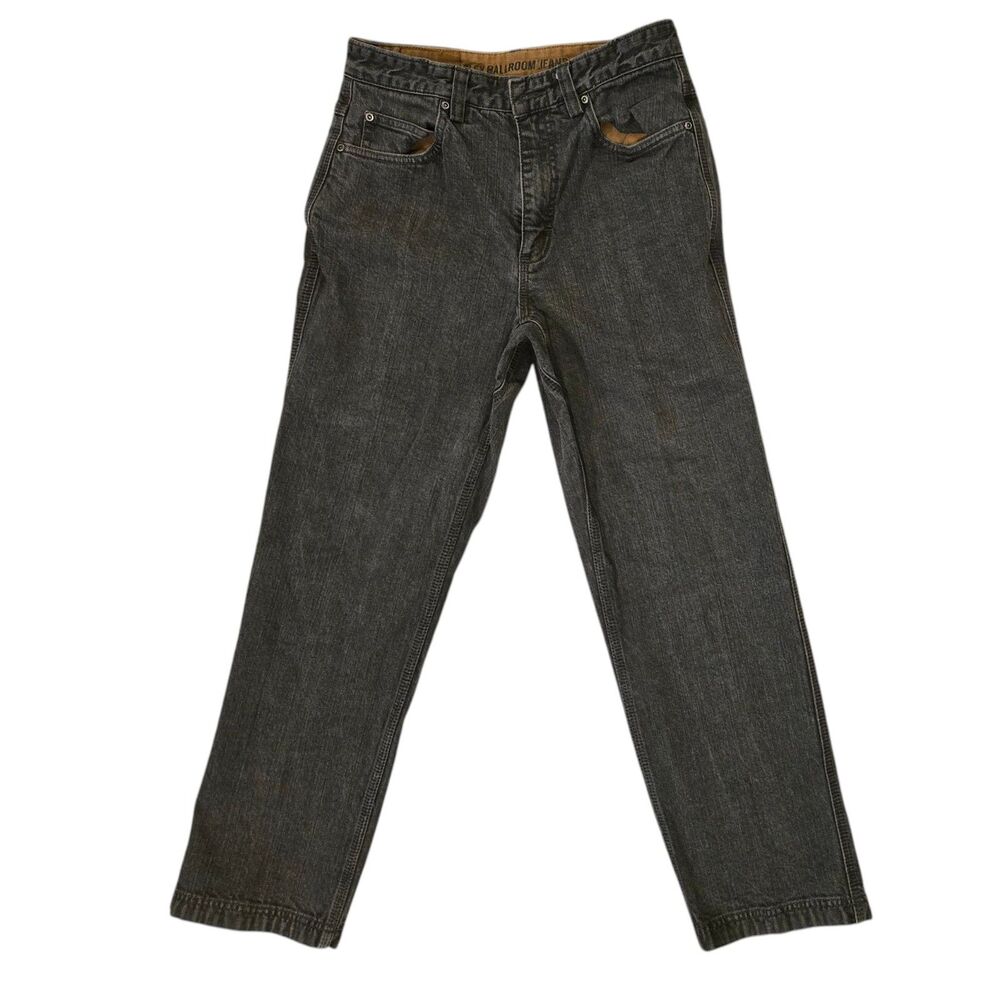 Duluth Trading Flex Ballroom Jeans Men’s 32x32 Dark Gray Straight Leg
